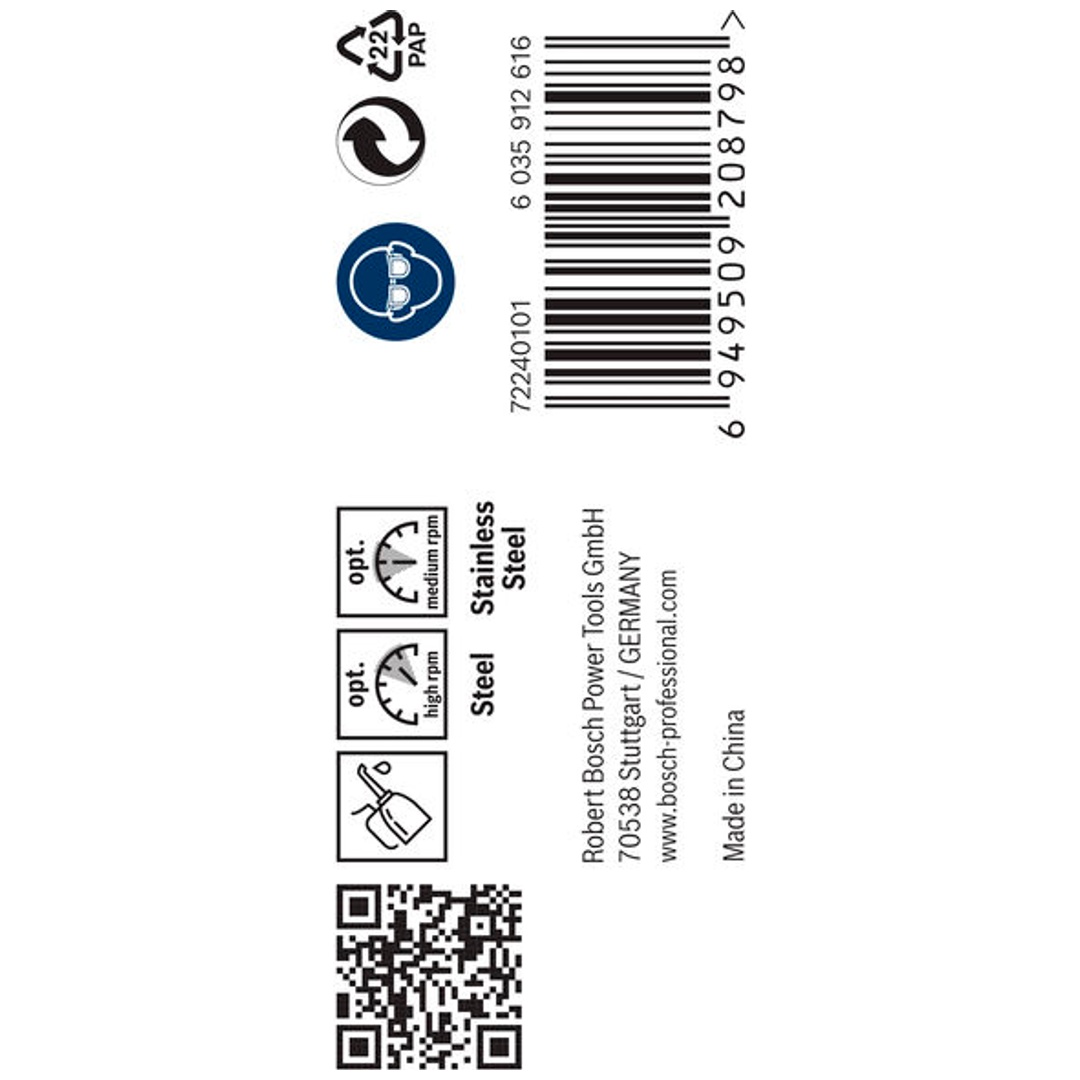 Bosch PRO Stainless Steel HSS-Co Spiralbohrer, 5,3 x 52 x 86 mm, 10-tlg.