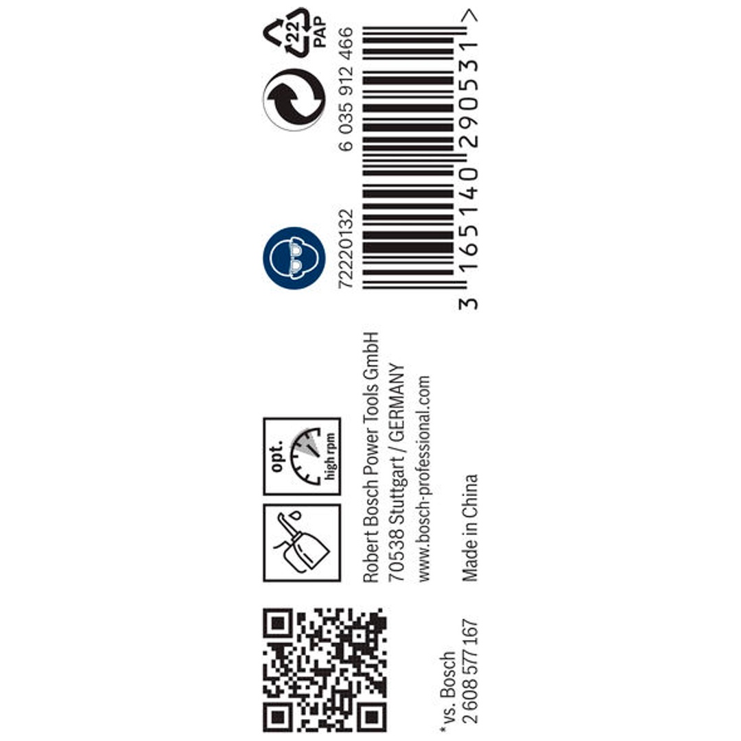 Bosch PRO Metal HSS-G Spiralbohrer, 2,5 x 30 x 57 mm, 10-tlg.