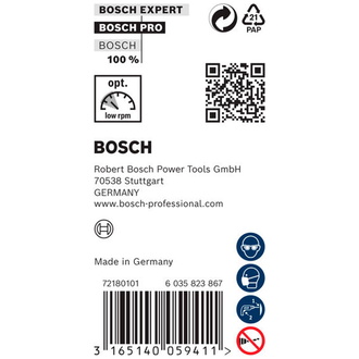 Bosch PRO Wood HSS Installationsbohrer, 8 x 75 x 400 mm