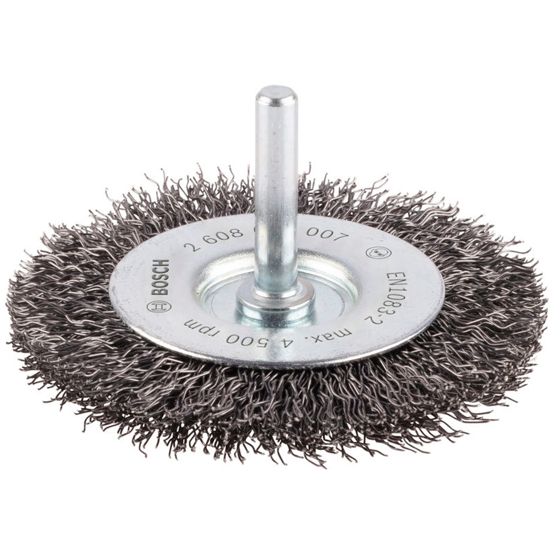 Bosch Scheibenbürste, Stahl, gewellter Draht, 75 mm, 0,3 mm, 8 mm, 4500 U/min