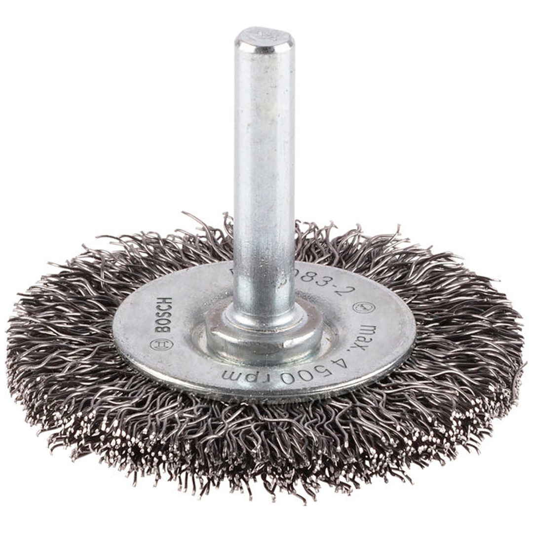 Bosch Scheibenbürste, Stahl, gewellter Draht, 50 mm, 0,3 mm, 8 mm, 4500 U/min