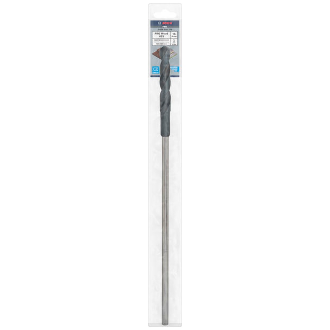 Bosch PRO Wood HSS Installationsbohrer, 16 x 100 x 400 mm