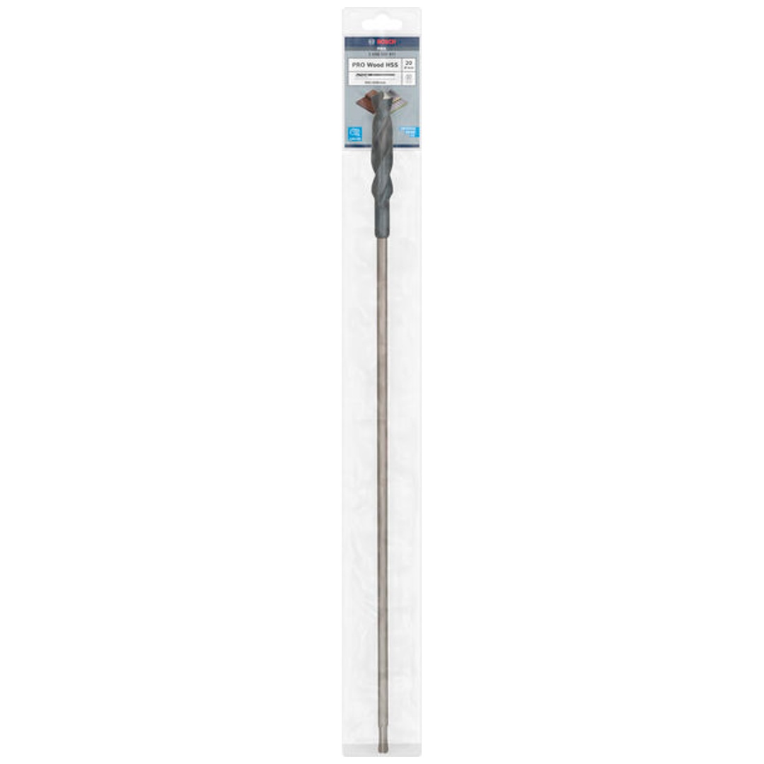 Bosch PRO Wood HSS Installationsbohrer, 20 x 100 x 600 mm, SDS plus