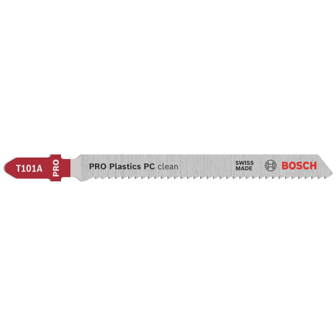 Bosch PRO Stichsägeblatt Plastics PC clean T101A, 100 mm, 5-tlg.