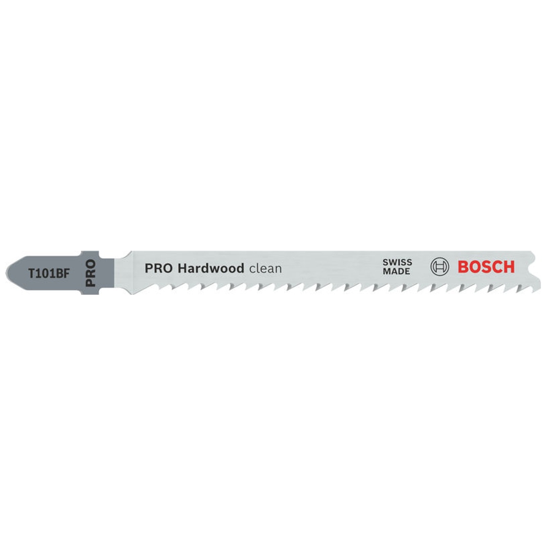 Bosch PRO Stichsägeblatt Hardwood clean T101BF, 100 mm, 5-tlg.