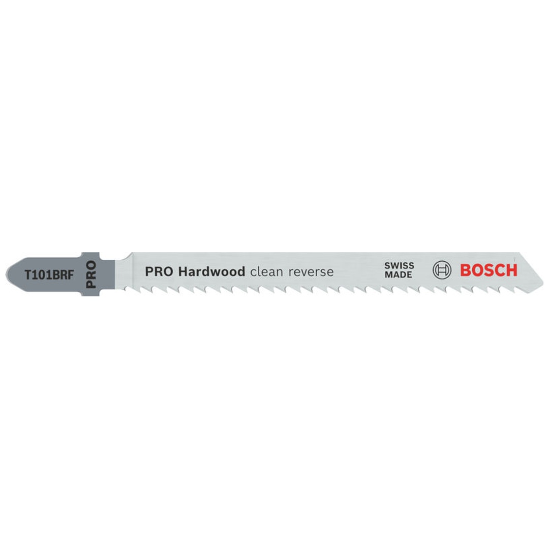 Bosch PRO Stichsägeblatt Hardwood clean reverse T101BRF, 100 mm, 5-tlg.