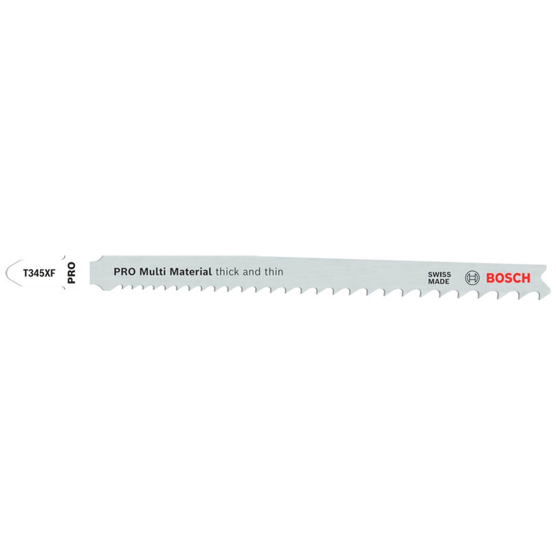 Bosch PRO Stichsägeblatt Multi Material thick and thin T345XF, 132 mm, 5-tlg.