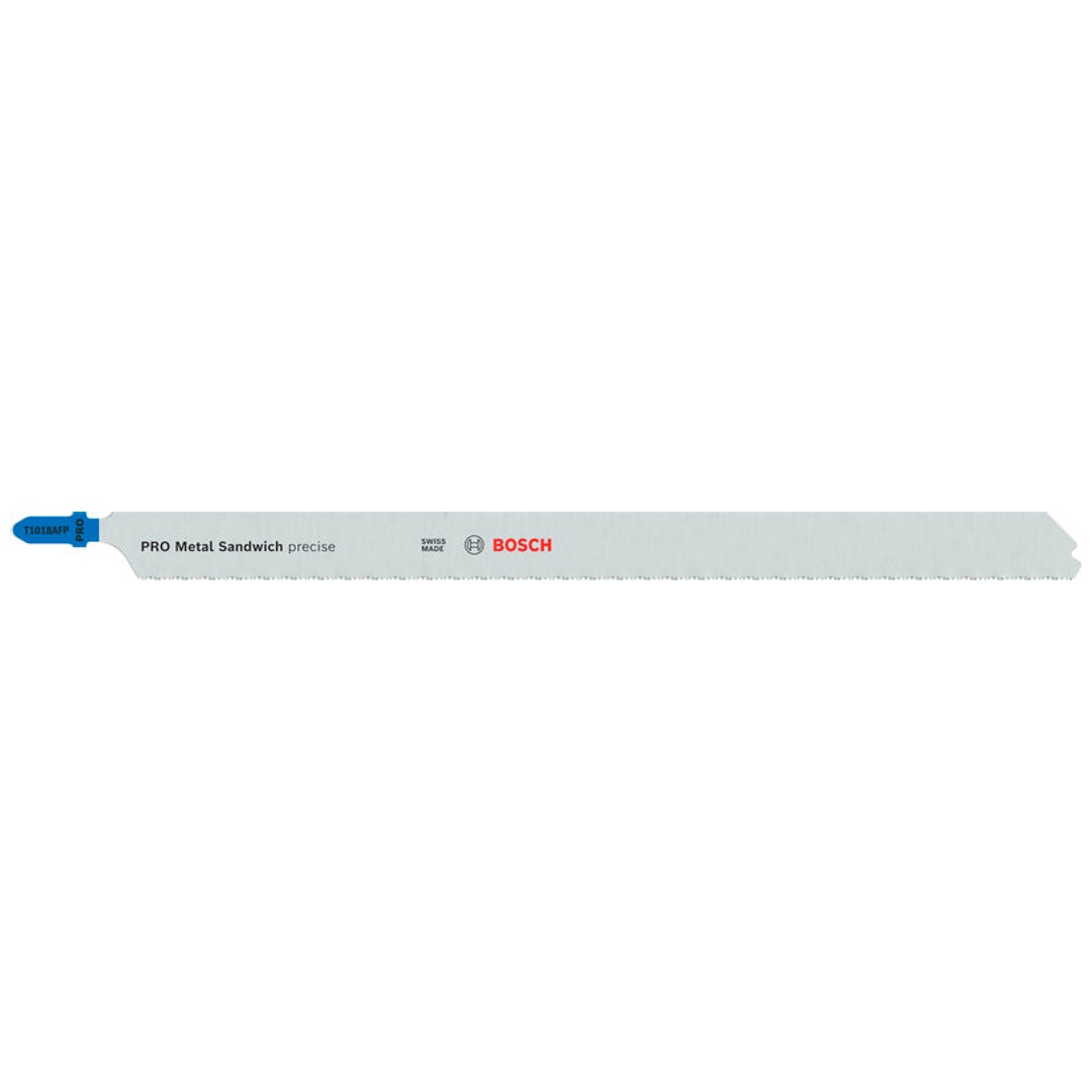 Bosch Stichsägeblatt T 1018 AFP Precision for Metal-Sandwich, 3er-Pack