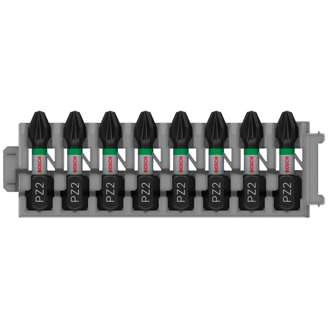 Bosch Schrauberbit-Set Impact Control, 8-tlg., PZ2, 25 mm