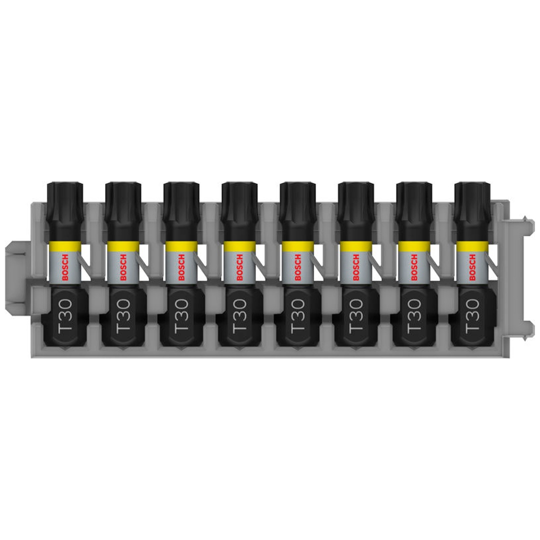 Bosch Impact Control Schrauberbitpack, 8-tlg., mit T30, 25 mm