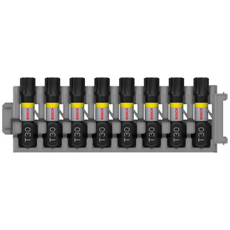 Bosch Impact Control Schrauberbitpack, 8-tlg., mit T30, 25 mm