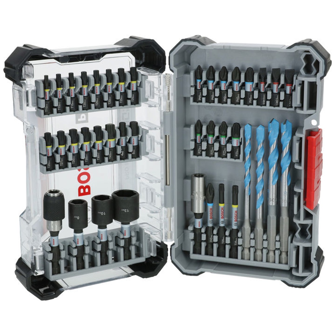 Bosch PRO Impact Schrauberbit- und Multi Construction Bohrer Mixed Set, 40-tlg.