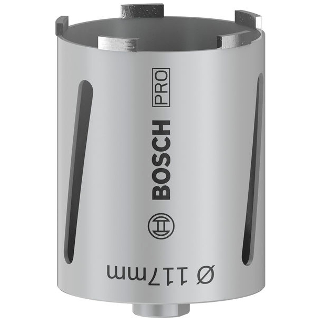 Bosch Diamanttrockenbohrkrone G 1/2, Best for Universal, 117 mm, 150 mm, 6, 7 mm