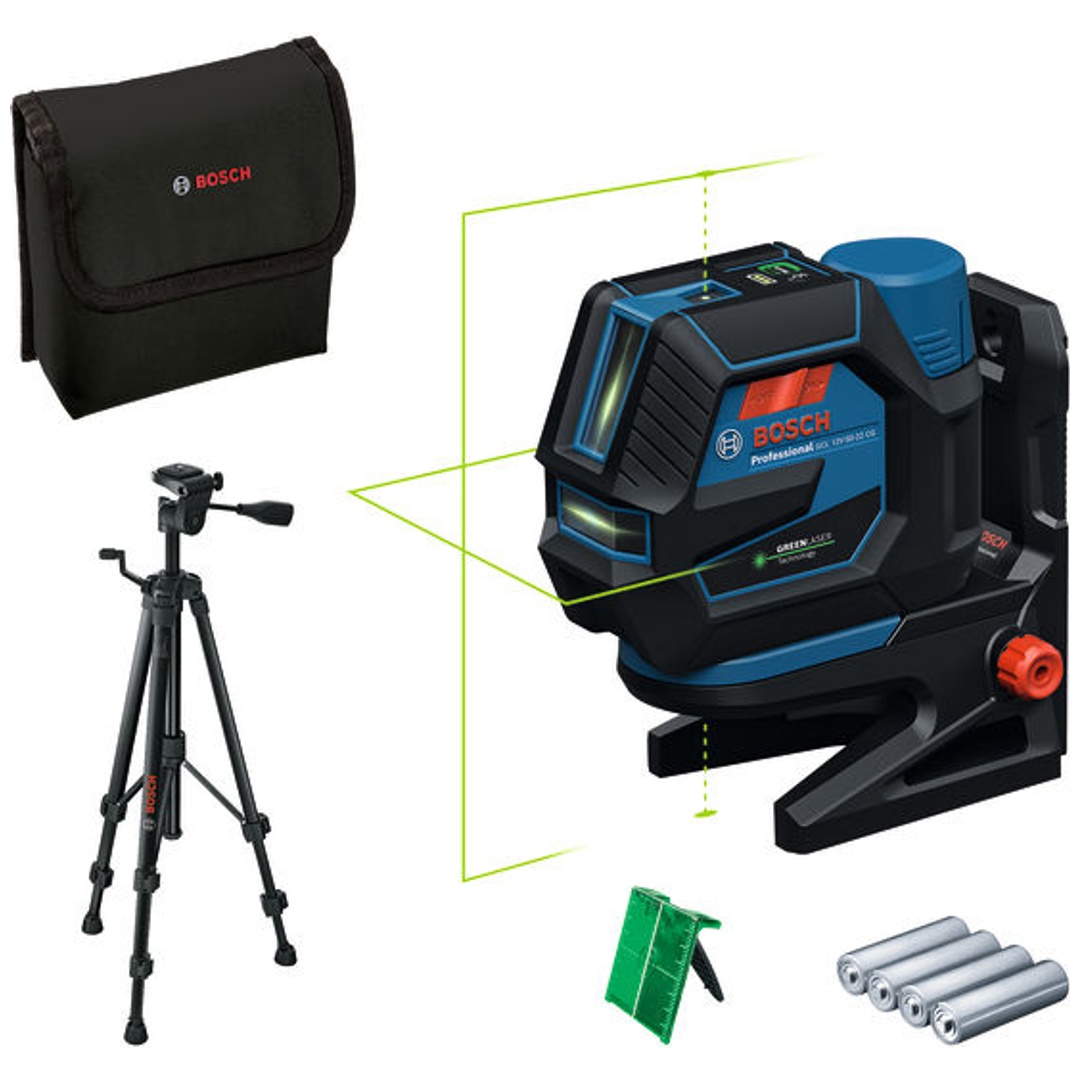 Bosch Kombilaser GCL 12V-50-22 CG, incl. Zubehör, Stativ, Tasche