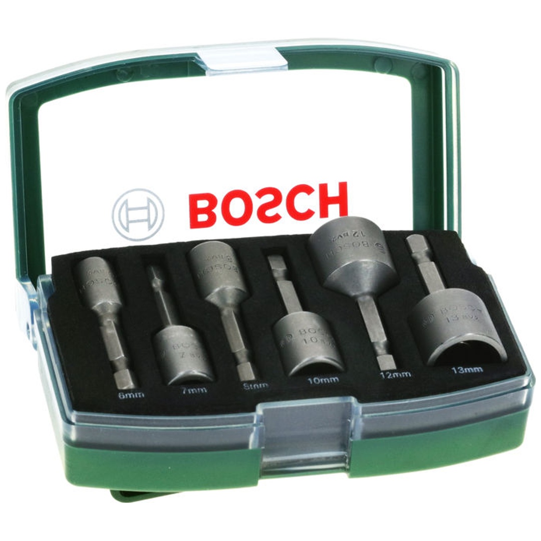 Bosch Steckschlüssel-Set, 6-tlg., 50 mm, 6 - 13