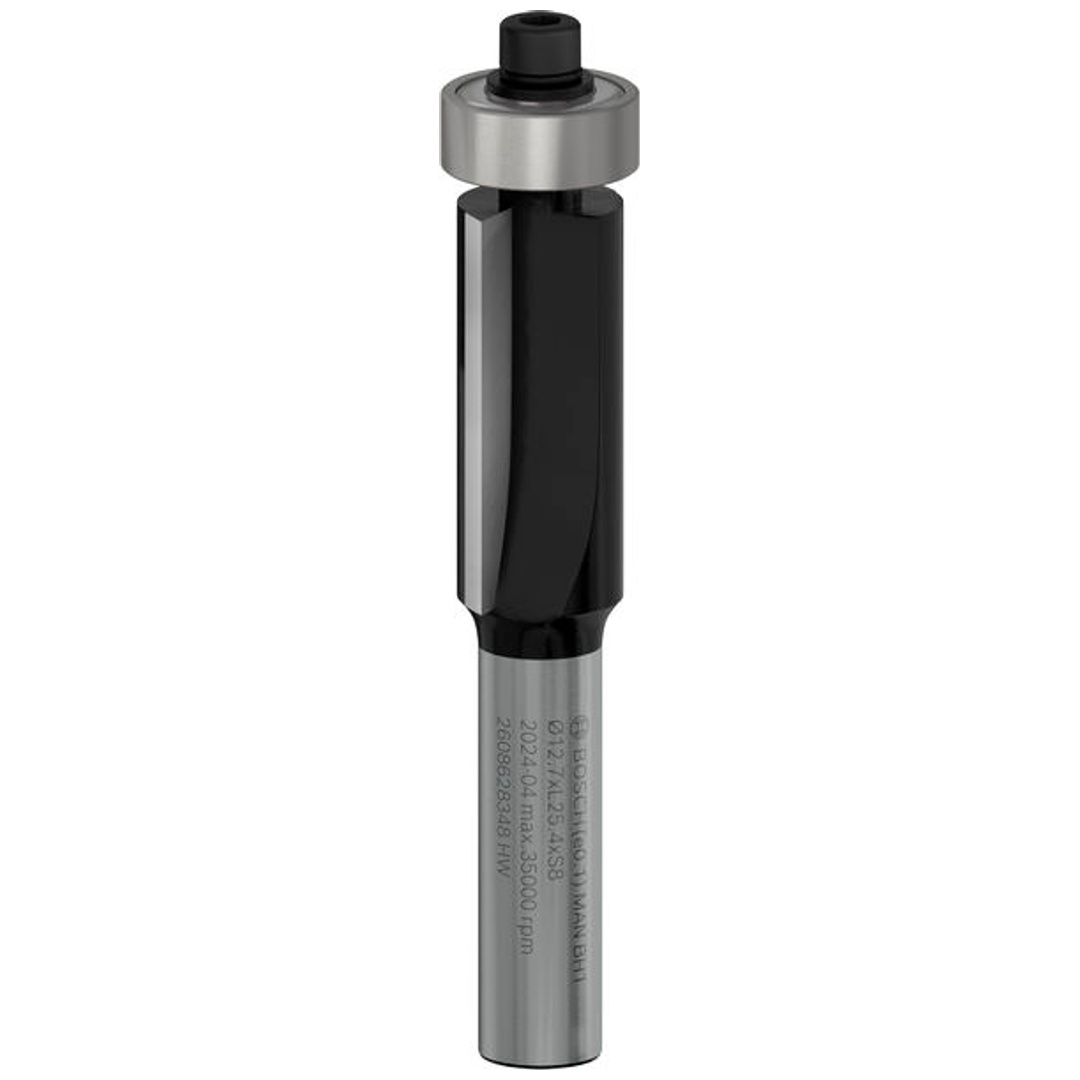 Bosch Bündigfräser Standard for Wood, 8 mm, D1 12,7 mm, L 25,4 mm, G 68 mm