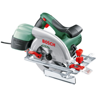 Bosch Handkreissäge PKS 55, incl. Sägeblatt, Parallelanschlag, Zubehör, Karton
