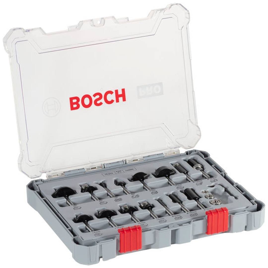 Bosch Freihandfräser-Set, 6-mm-Schaft, 15-tlg. p1174010