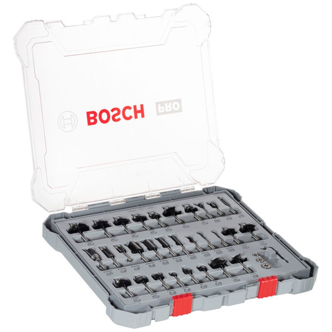 Bosch Freihandfräser-Set, 6-mm-Schaft, 30-tlg. p1174013