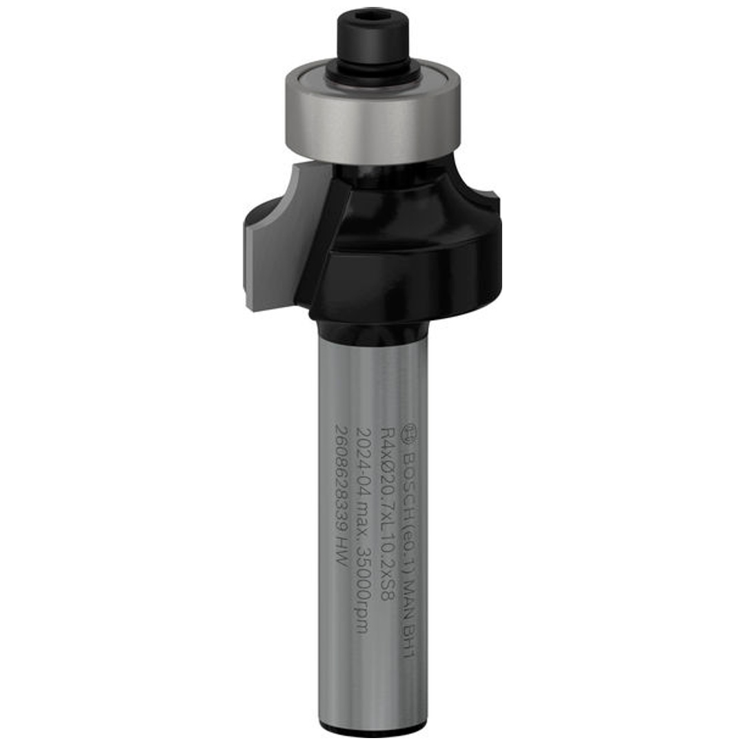 Bosch Abrundfräser Standard for Wood, 8 mm, R1 4 mm, L 10,5 mm, G 53 mm