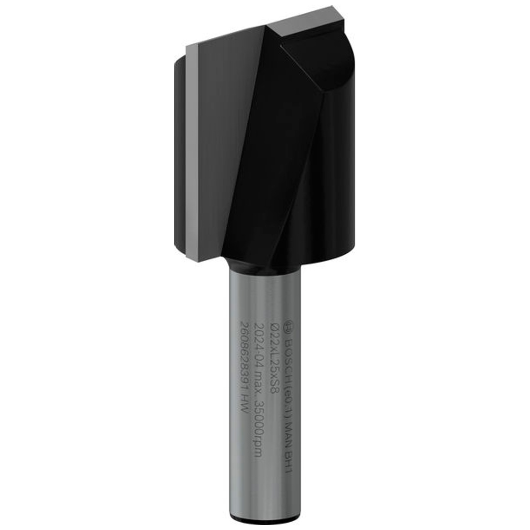 Bosch Nutfräser Standard for Wood, 8 mm, D1 22 mm, L 25 mm, G 56 mm