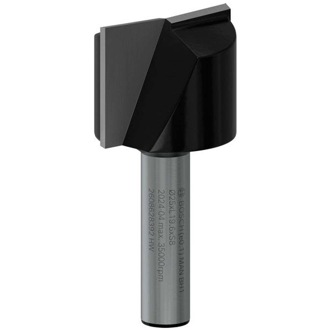Bosch Nutfräser Standard for Wood, 8 mm, D1 25 mm, L 20 mm, G 51 mm