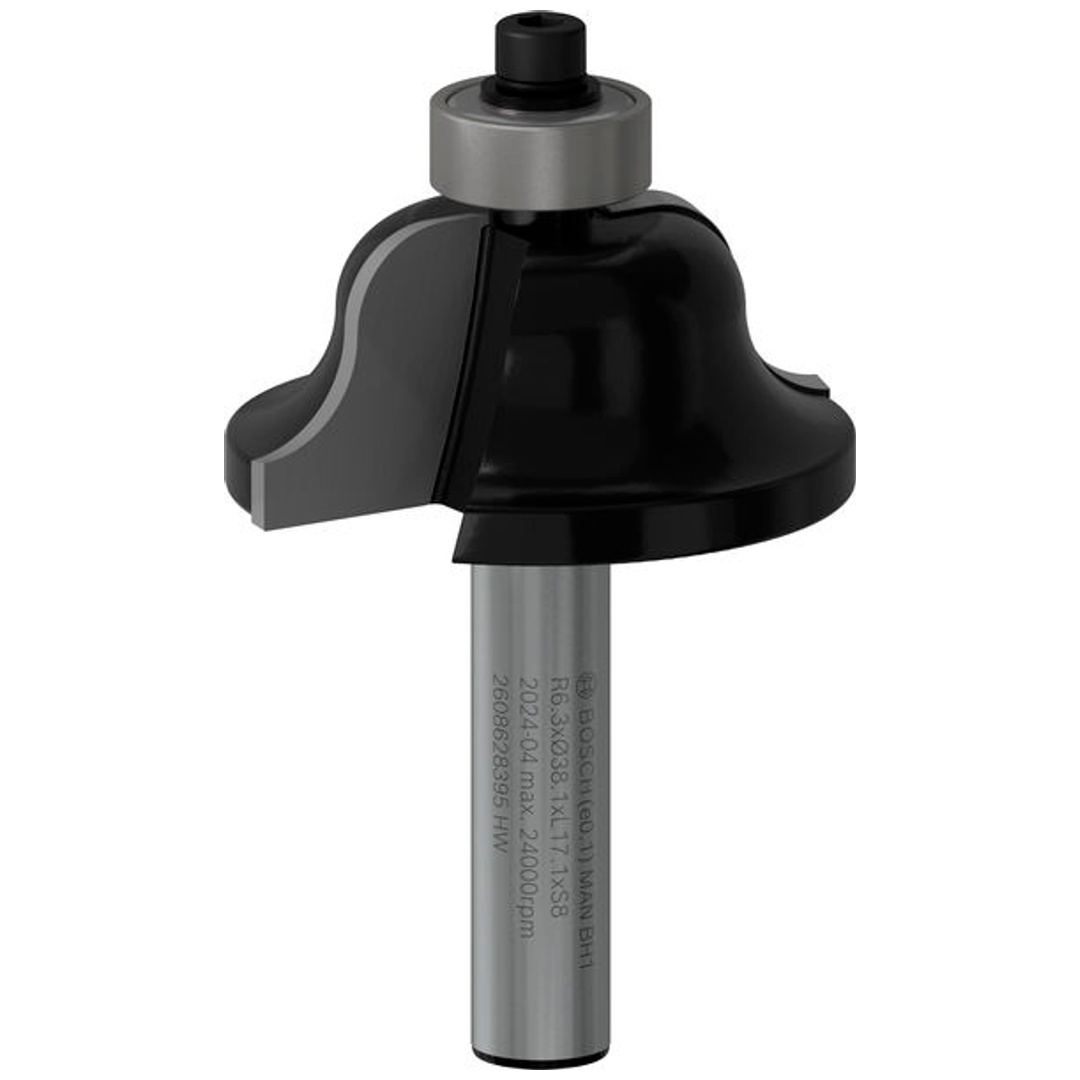 Bosch PROFILfräser B, 8 mm, R1 6,3 mm, B 12,7 mm, L 17 mm, G 61 mm