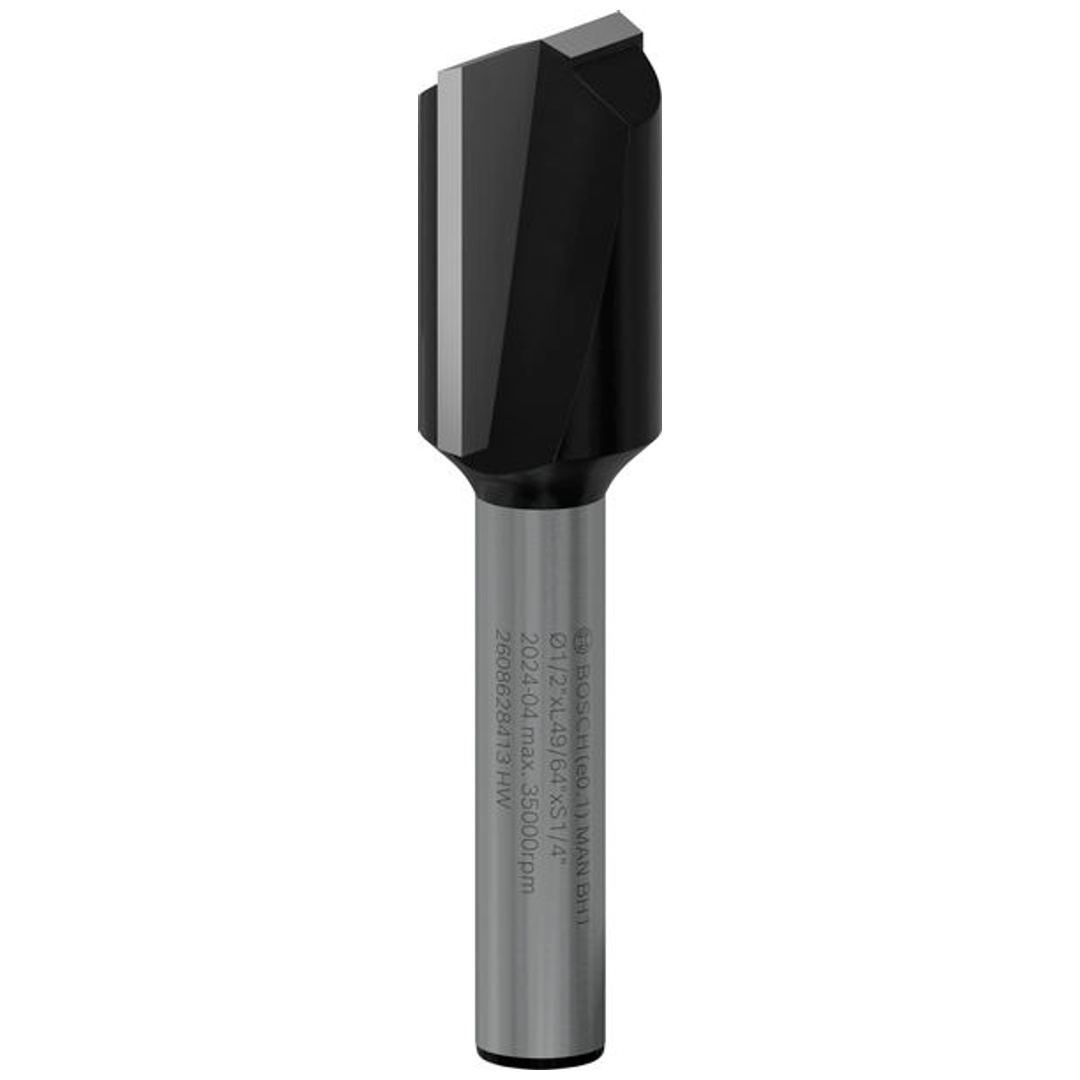 Bosch Nutfräser 1/4, D1 12,7 mm, L 19,5 mm, G 51 mm