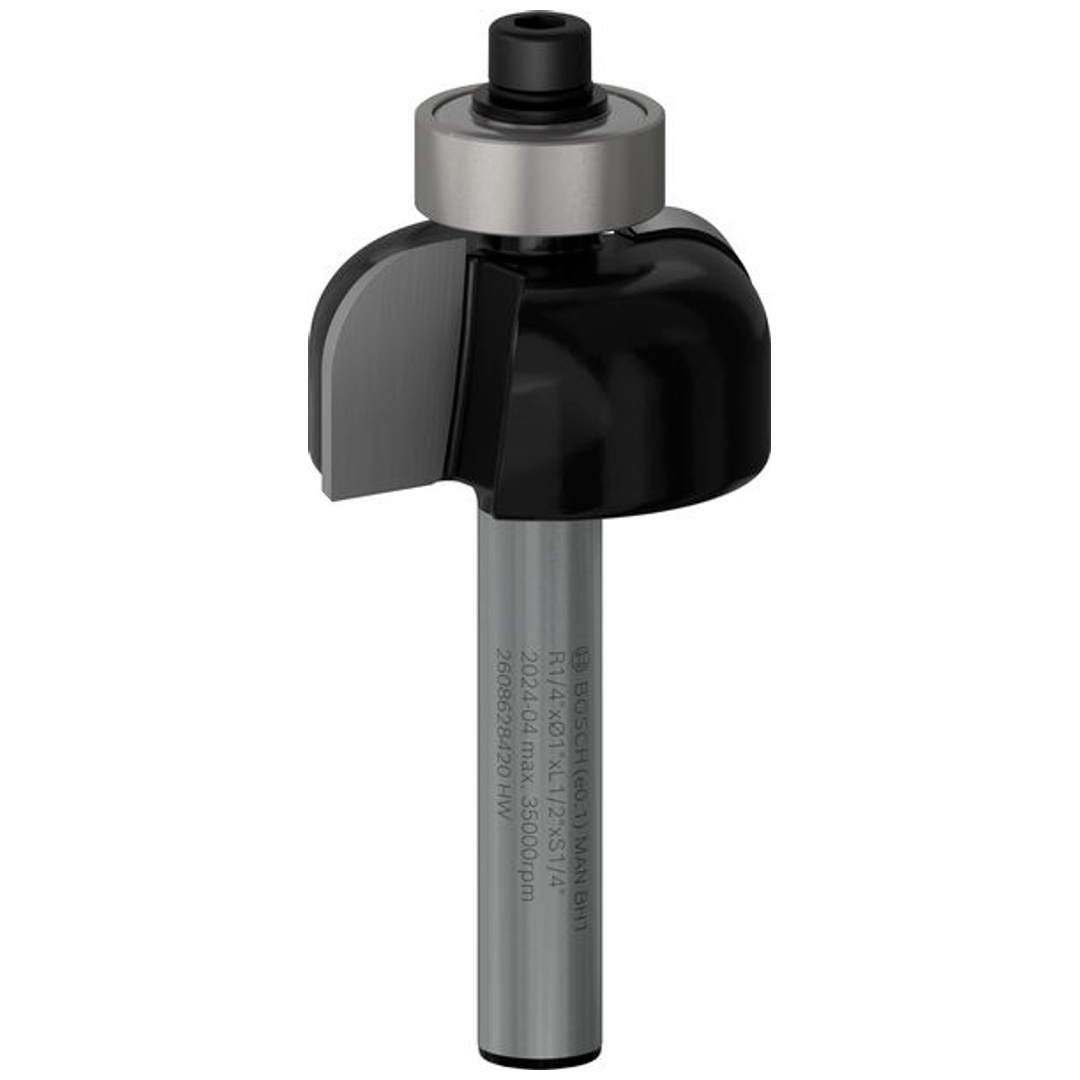 Bosch Hohlkehlfräser 1/4, R1 6,3 mm, D 25,4 mm, L 12,7 mm, G 54 mm
