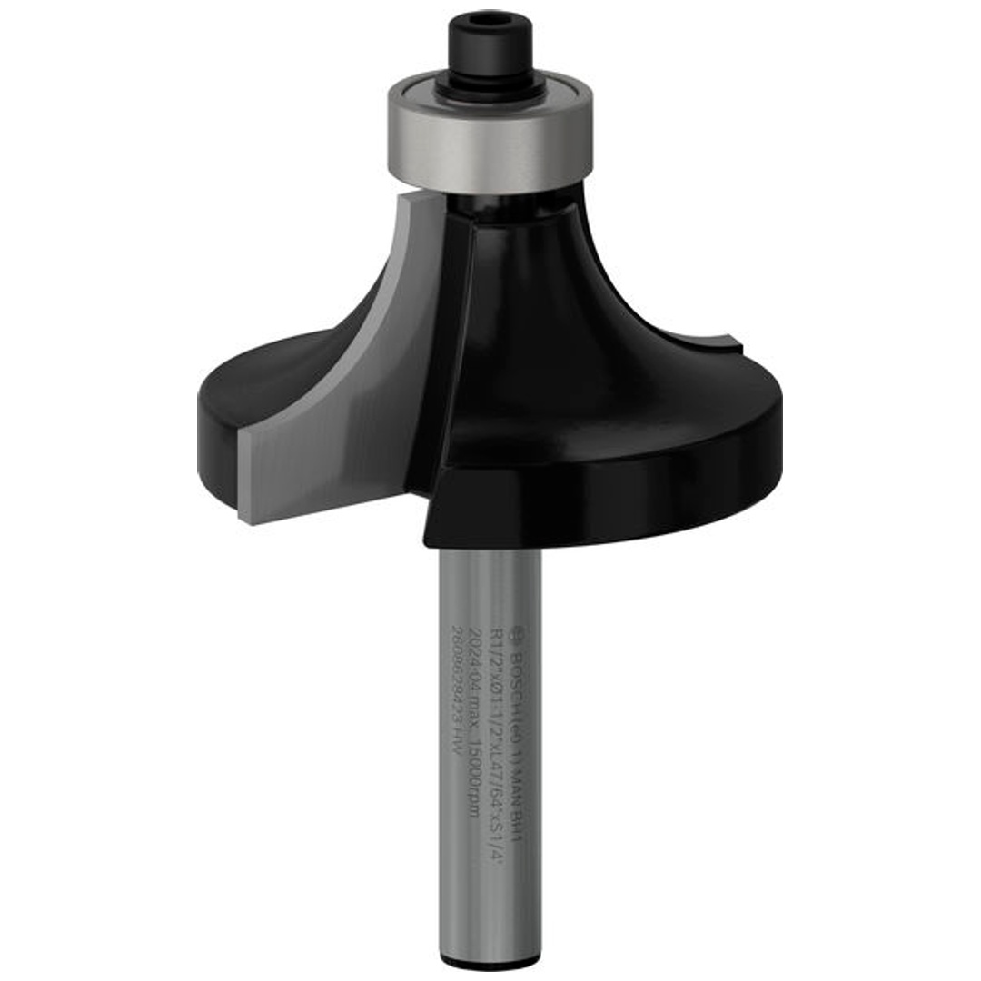 Bosch Abrundfräser 1/4, R1 12,7 mm, D 38,1 mm, L 18,6 mm, G 60 mm
