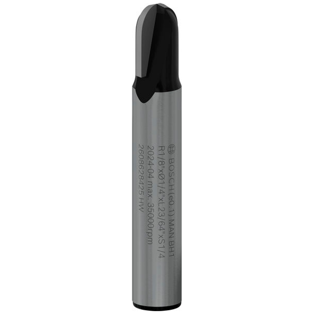 Bosch Hohlkehlfräser 1/4, R1 3,2 mm, D 9,5 mm, L 9,2 mm, G 40 mm