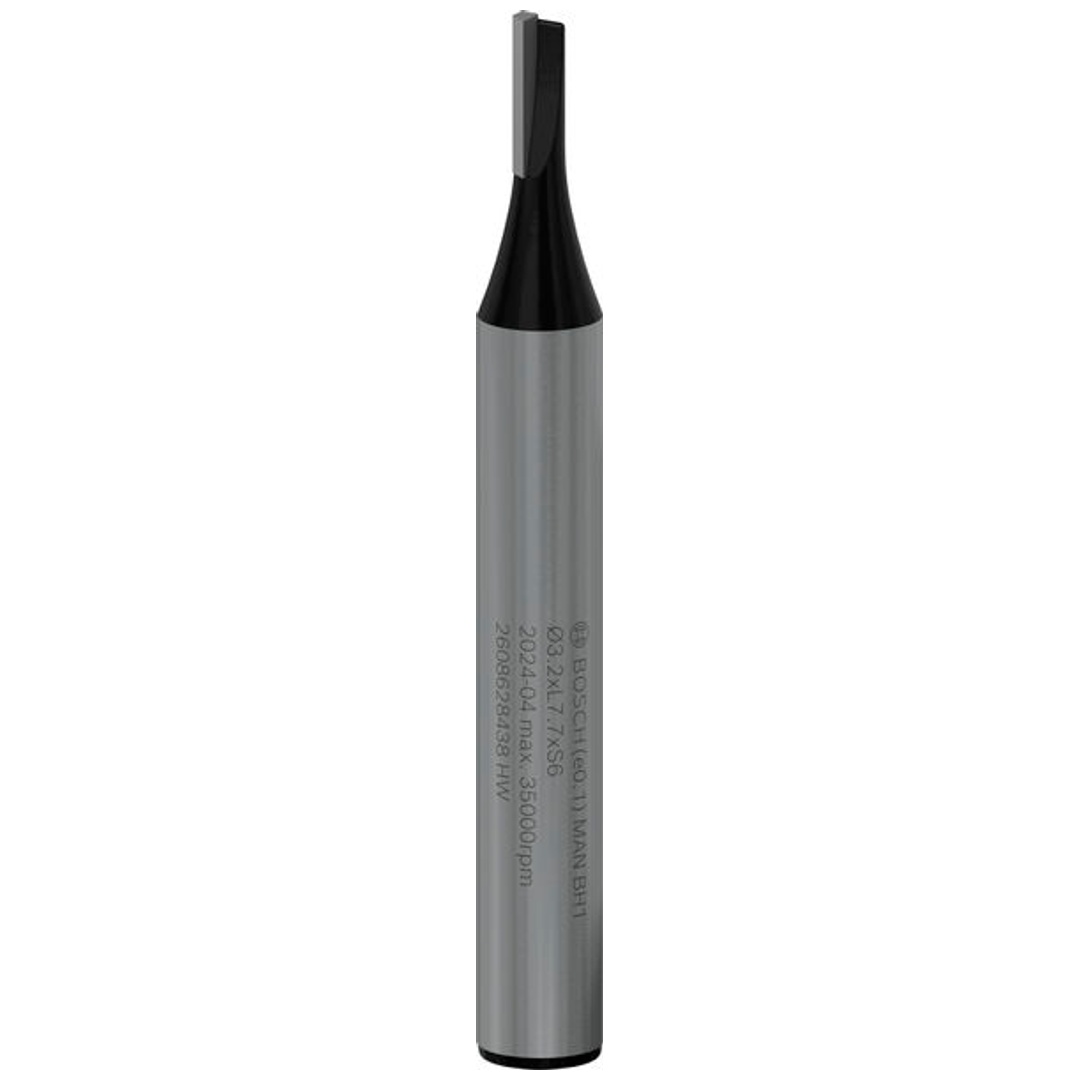 Bosch Nutfräser Standard for Wood, 6 mm, D1 3,2 mm, L 7,7 mm, G 51 mm