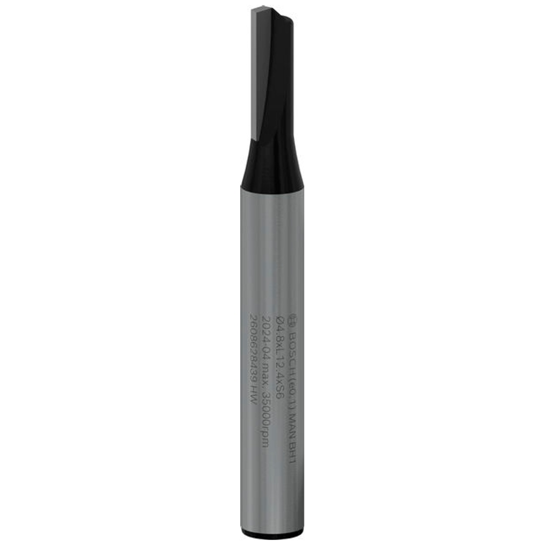 Bosch Nutfräser Standard for Wood, 6 mm, D1 4,8 mm, L 12,4 mm, G 51 mm