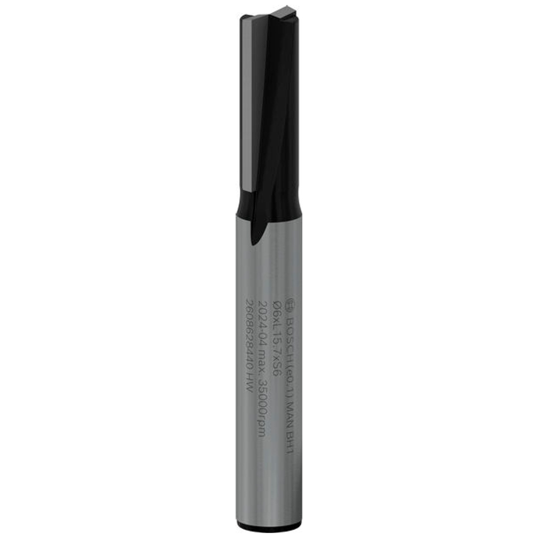Bosch Nutfräser Standard for Wood, 6 mm, D1 19 mm, L 19,58 mm, G 51 mm