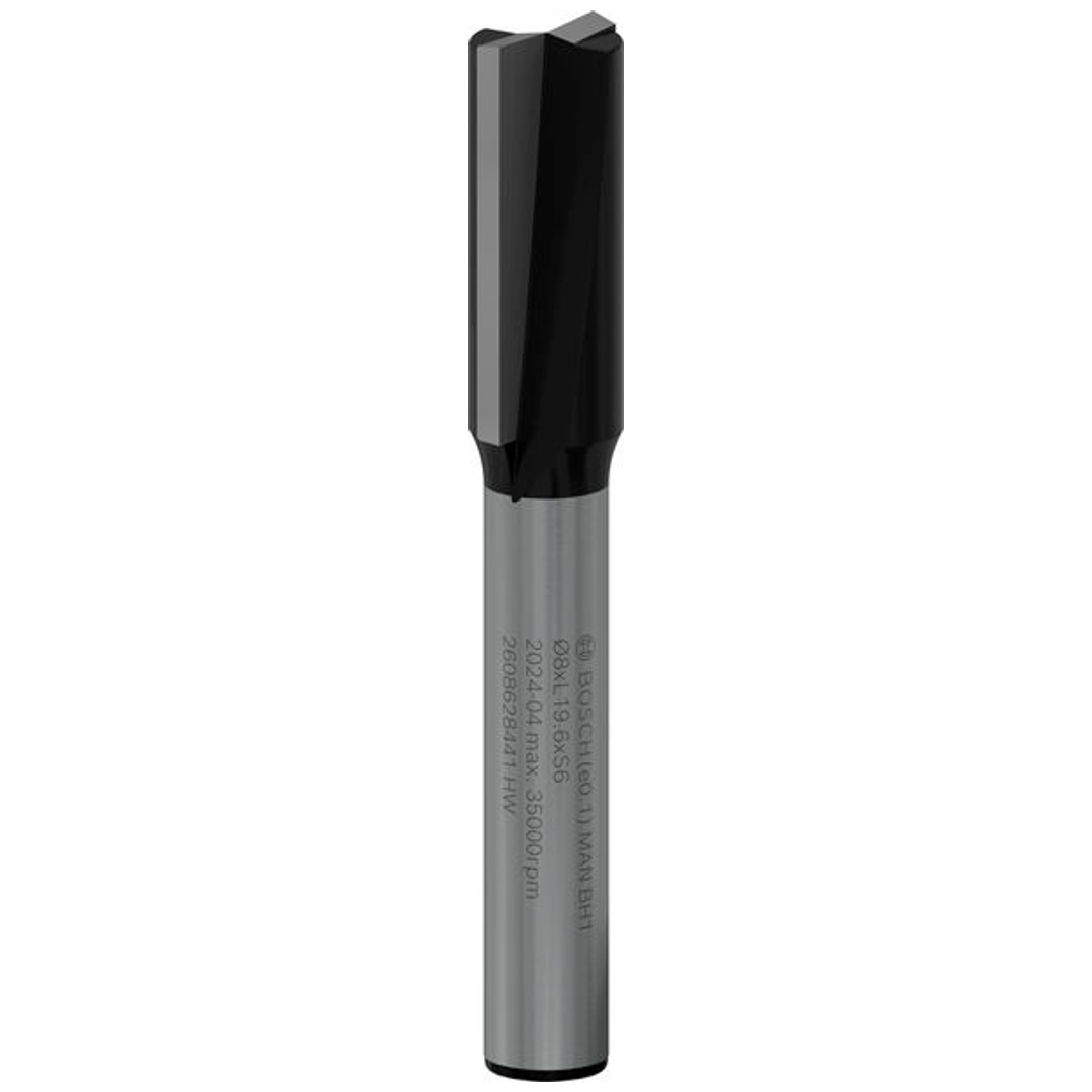 Bosch Nutfräser Standard for Wood, 6 mm, D1 8 mm, L 19,5 mm, G 51 mm