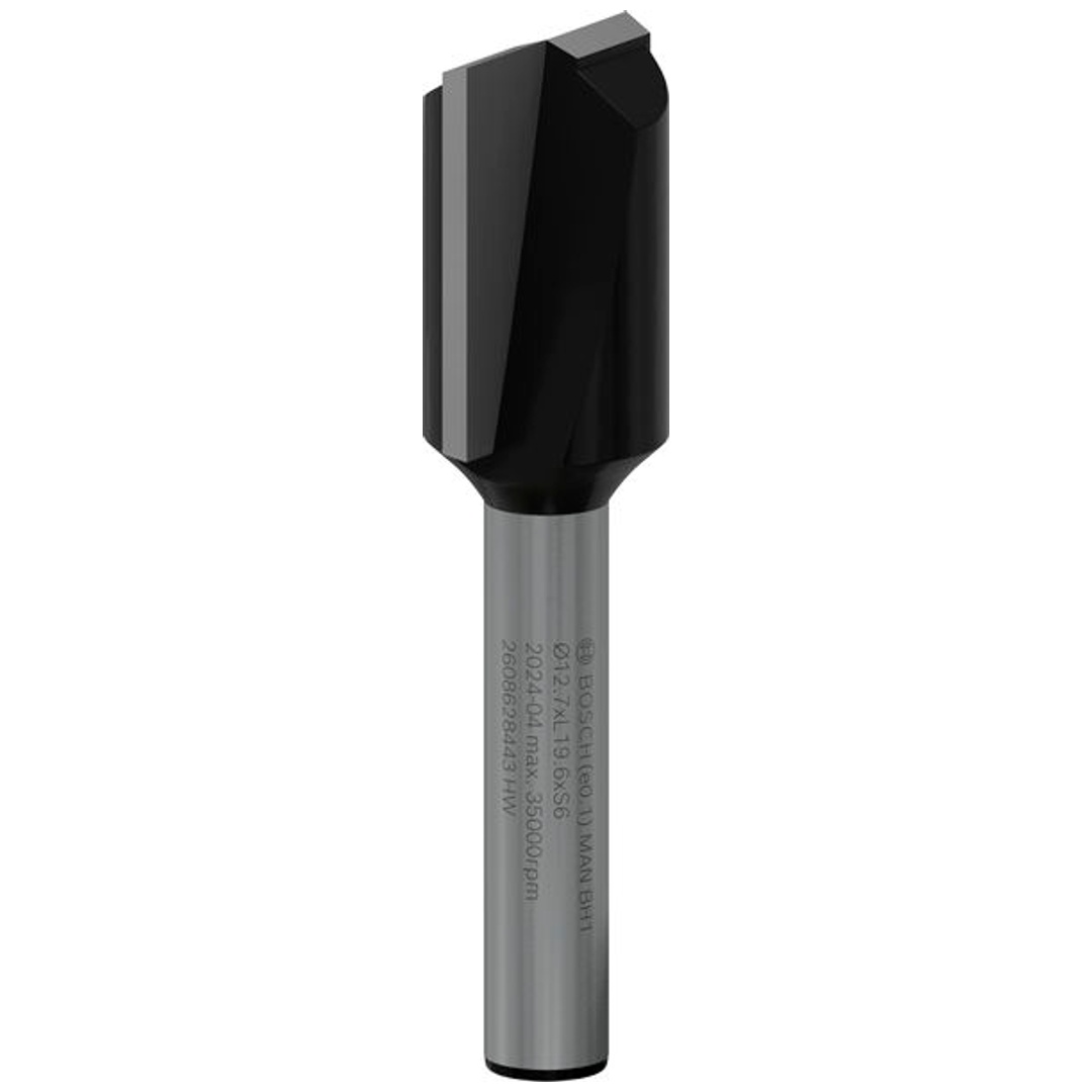 Bosch Nutfräser Standard for Wood, 6 mm, D1 12,7 mm, L 19,5 mm, G 51 mm