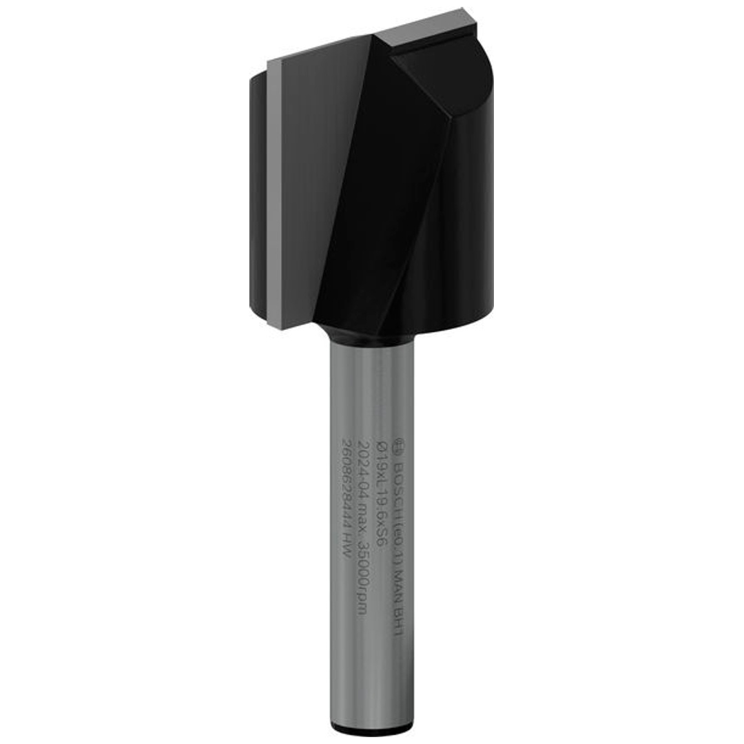 Bosch Nutfräser Standard for Wood, 6 mm, D1 19 mm, L 19,5 mm, G 51 mm