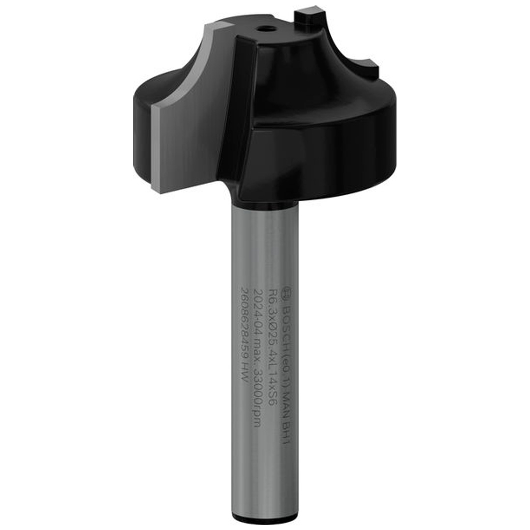 Bosch PROFILfräser, 6 mm, R1 6,3 mm, D 25,4 mm, L 14 mm, G 46 mm