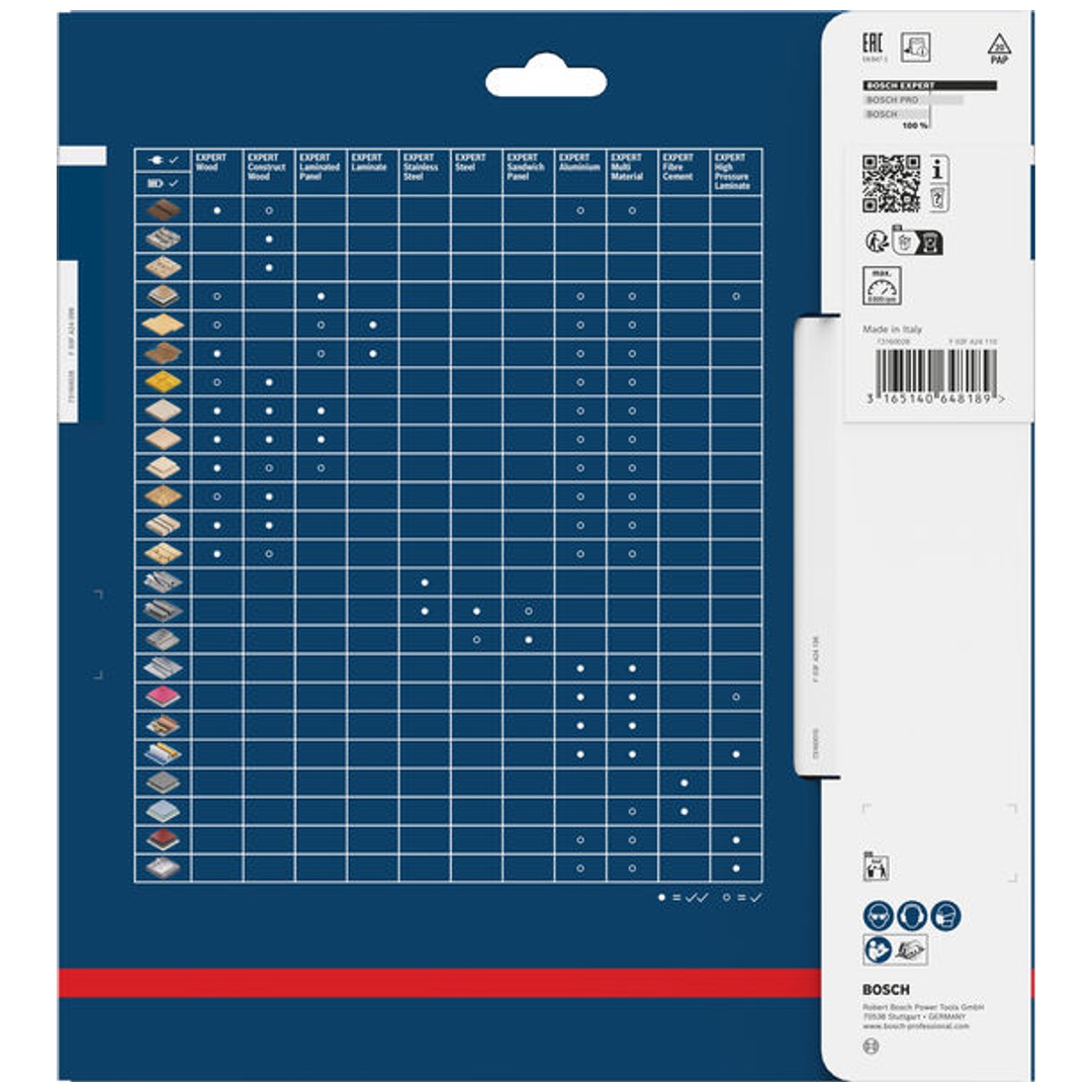Bosch Kreissägeblatt Expert for Multi Material, 216 x 30 x 2,4 mm, 64
