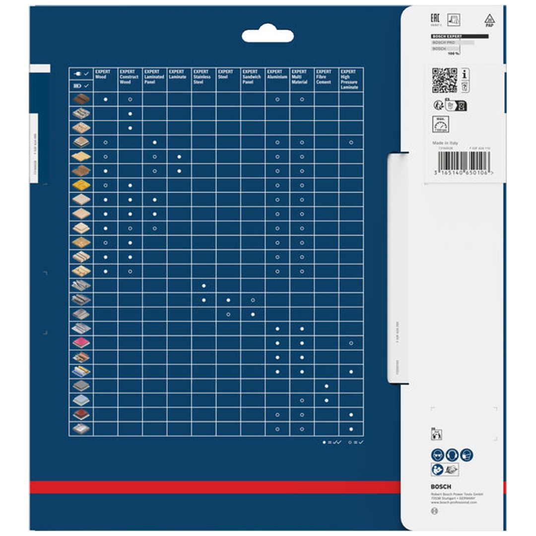 Bosch Kreissägeblatt Expert for Multi Material, 254 x 30 x 2,4 mm, 80