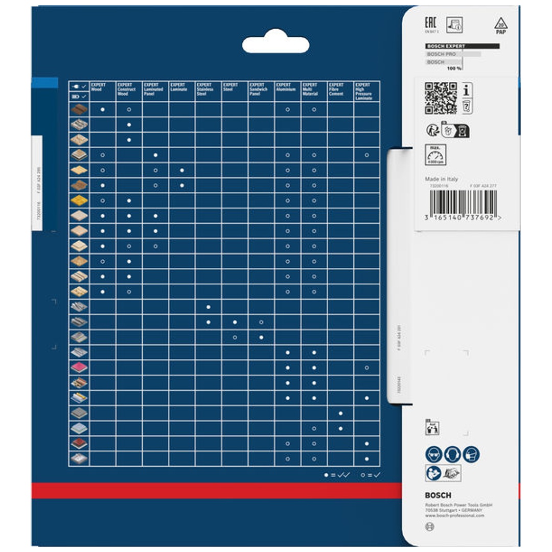 Bosch Kreissägeblatt Expert for Steel, 190 x 20 x 2,0 mm, 40