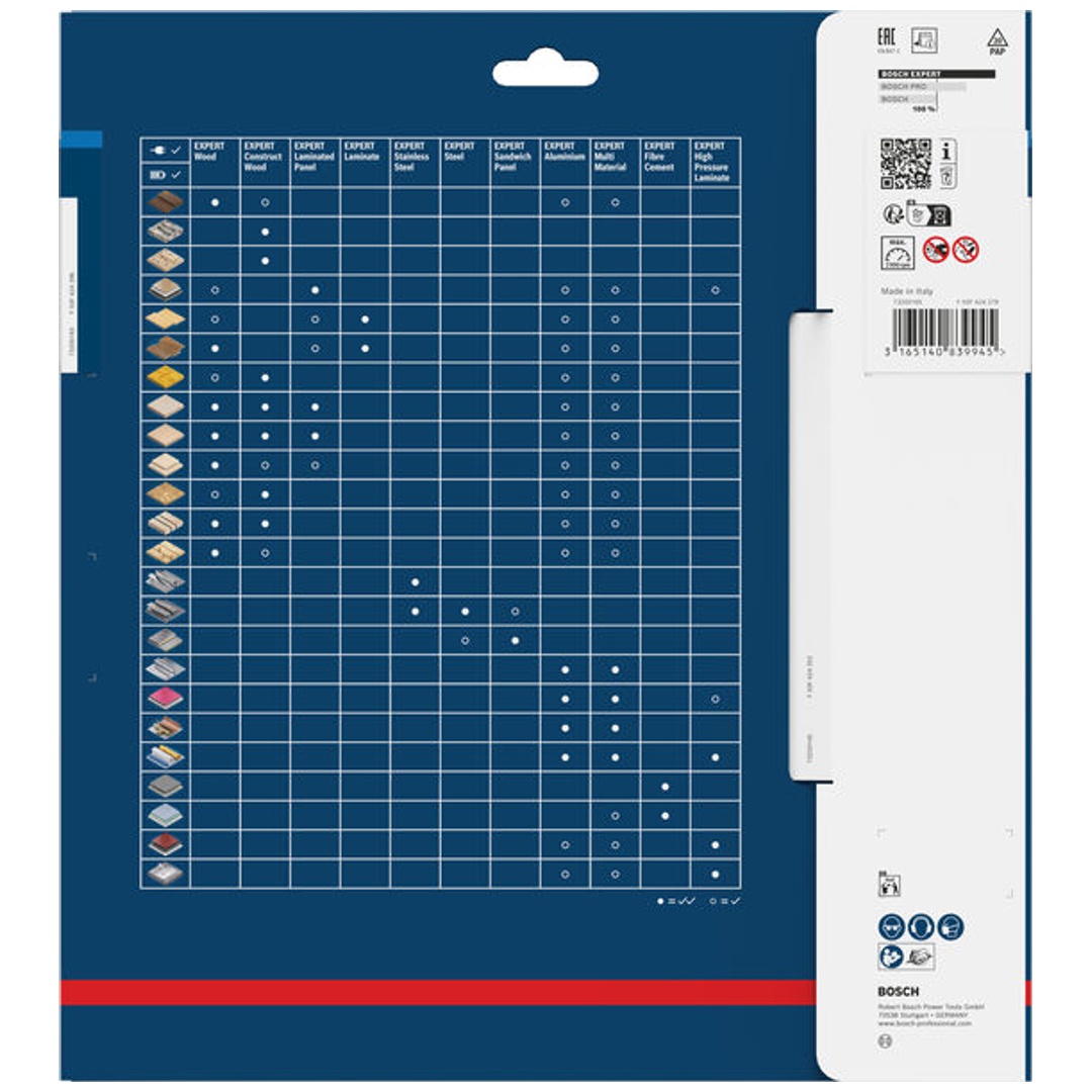 Bosch Kreissägeblatt Expert for Stainless Steel, 255 x 25,4 x 2,5 x 50