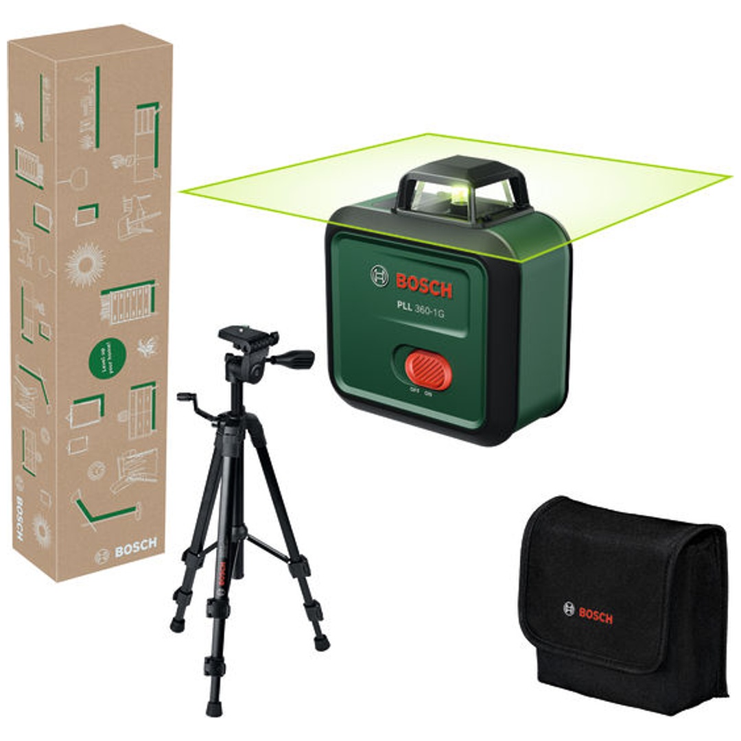 Bosch Professional Bosch Linienlaser PLL 360-1G Set, incl. 1x Akku BA 3.6V 2 Ah