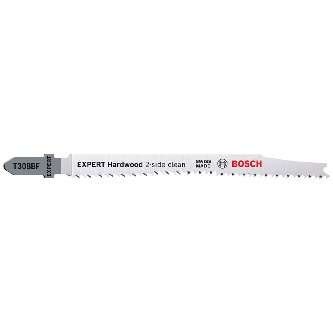 Bosch EXPERT ‘Hardwood 2-side clean’ T 308 BF Stichsägeblatt, 100 Stück