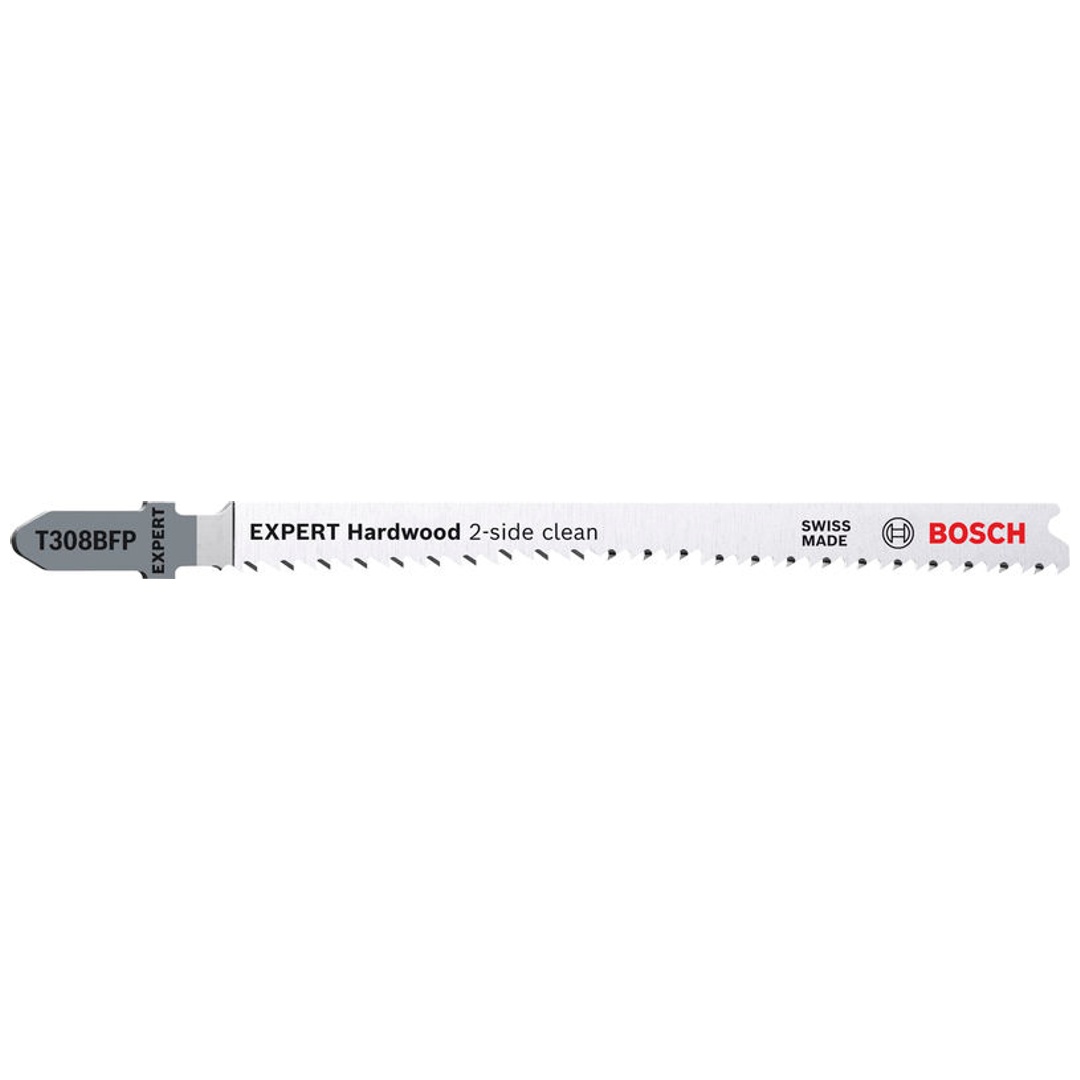Bosch EXPERT ‘Hardwood 2-side clean’ T 308 BFP Stichsägeblatt, 3 Stück