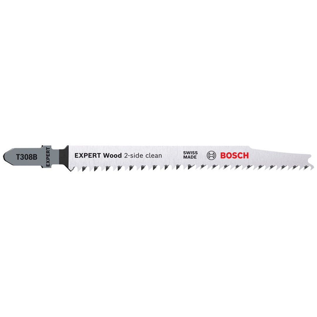 Bosch EXPERT ‘Wood 2-side clean’ T 308 B Stichsägeblatt, 25 Stück