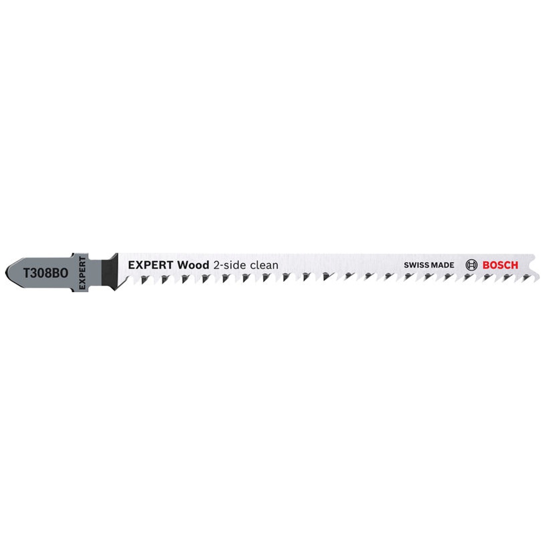 Bosch EXPERT ‘Wood 2-side clean’ T 308 BO Stichsägeblatt, 5 Stück