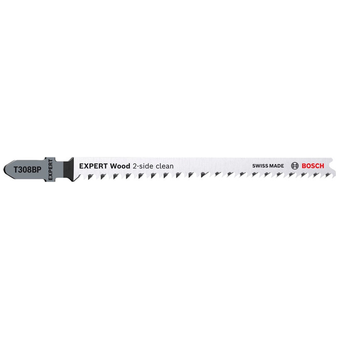 Bosch EXPERT ‘Wood 2-side clean’ T 308 BP Stichsägeblatt, 3 Stück