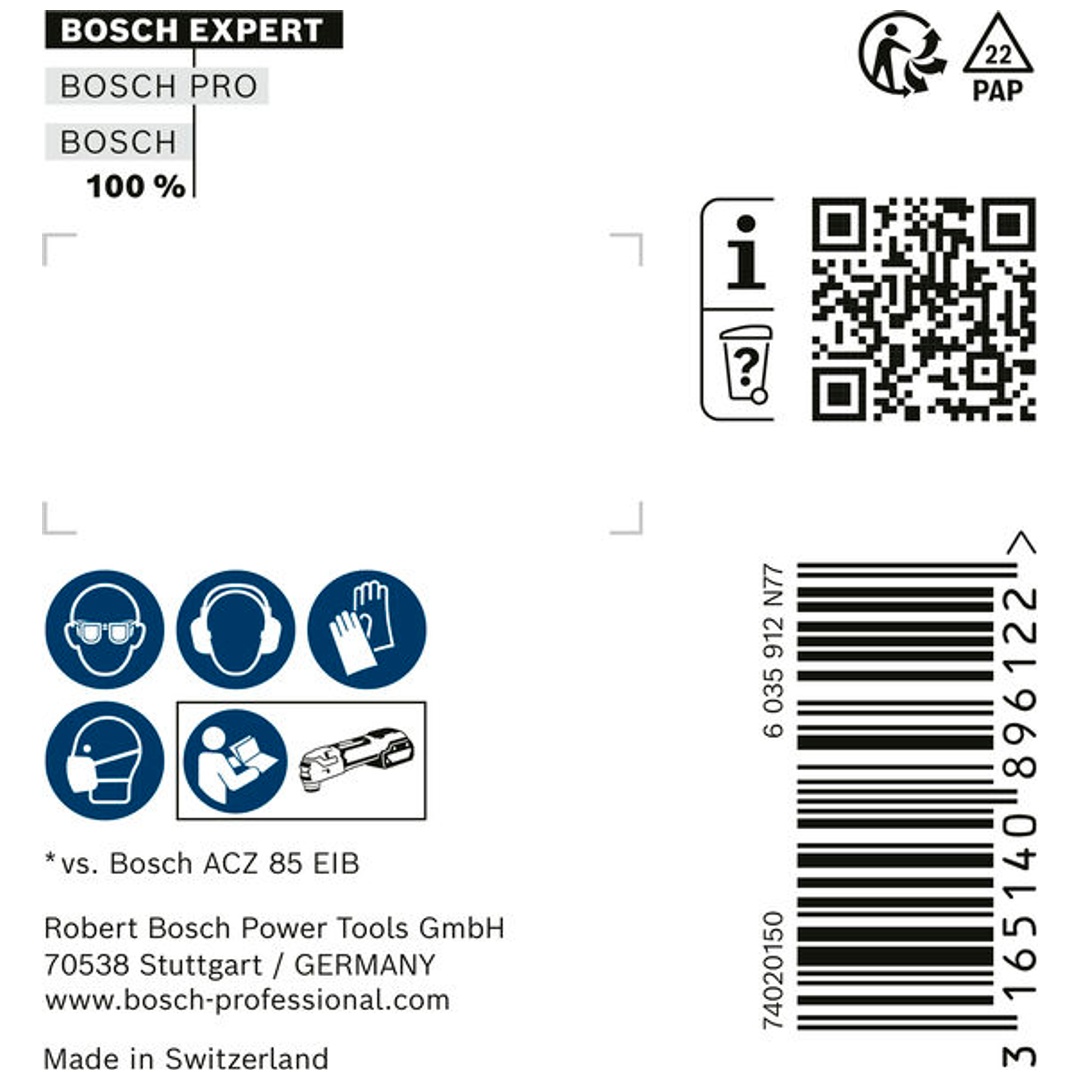 Bosch EXPERT MultiMaterial Segment Blade ACZ 105 ET, 5 Stück