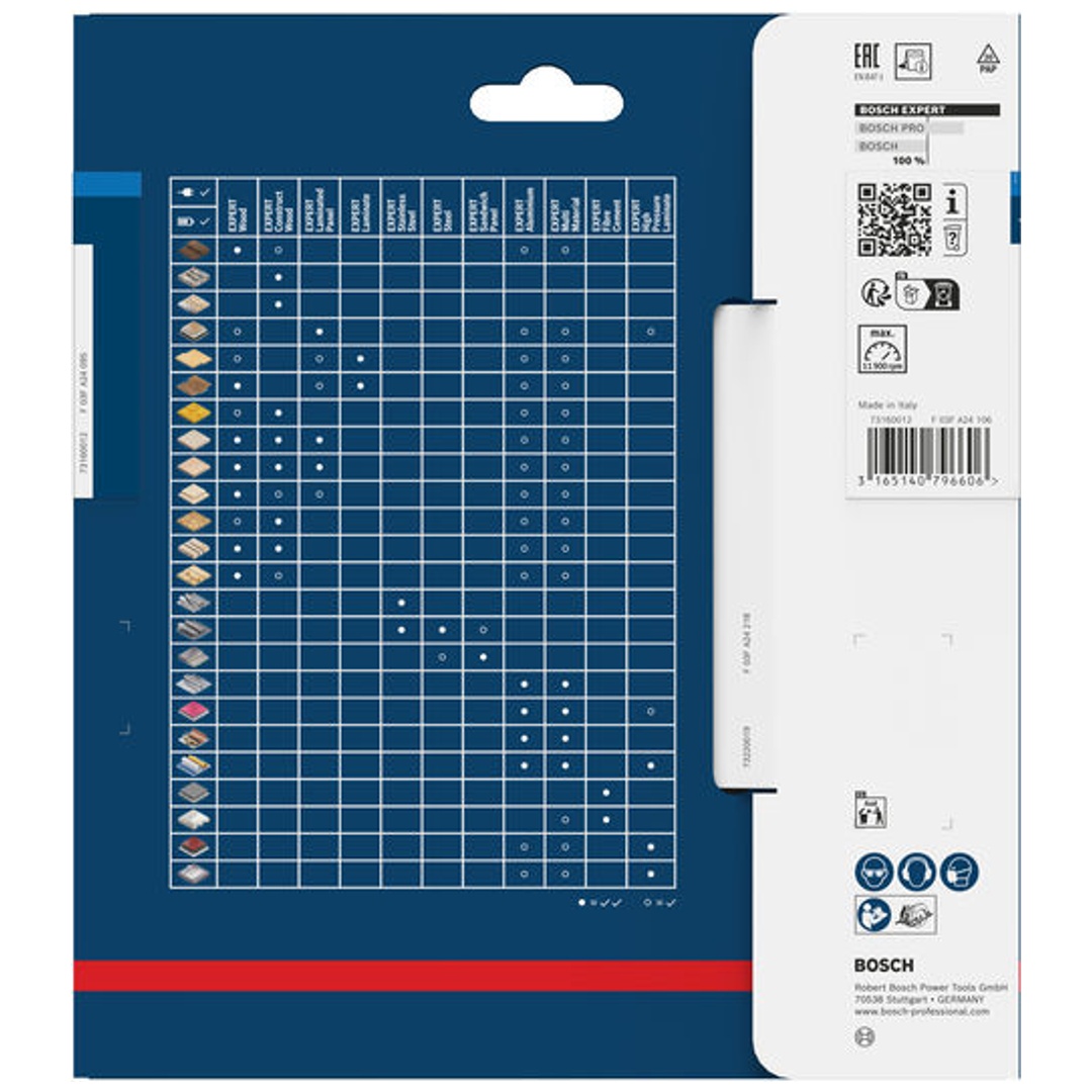 Bosch Kreissägeblatt Expert for Aluminium, 160 x 20 x 2,2 mm, 52